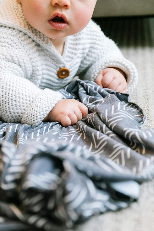 Canyon Large Premium Knit Baby Swaddle Blanket by Copper Pearl
