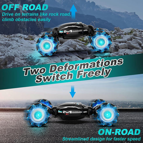 RC Cars, Gesture Sensing Stunt Car Toys for Boys Girls 6-12 Year Old, 2.4GHz 4WD Hand Remote Control Car 360° Rotate
