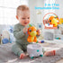 lalalark 2 1 Tummy 12-18 Dinosaur in Moving Musical Toy, Time Toys with Auto-Avoiding Obstacles, Interactive Musical