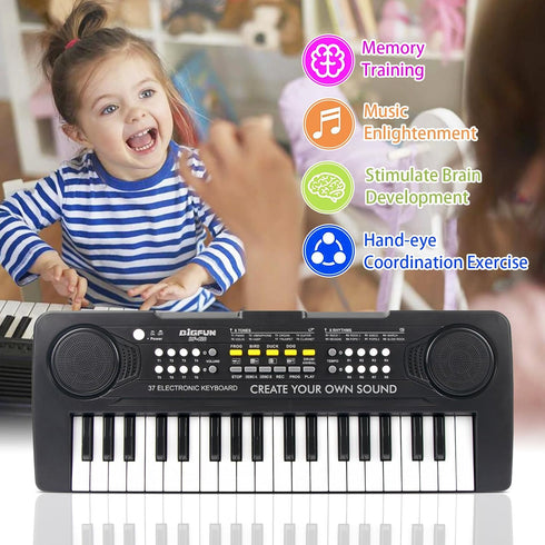 37 3 4 5 6 7 8 9 Kids Piano Keyboard, Keys Portable Music Keyboard Electric Piano Toys for Children, Educational