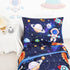 Set Set, 4 Sets SWESEN Toddler Bedding for Boys, Blue Space Toddler Boy Bedding Soft & Lightweight Piece Toddler