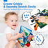 hahaland 2PCS 0-6 Tummy 0-12 Baby Books for Baby Shower Gifts - - Baby Toys Months - Touch & Feel Time Sensory Soft