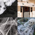AOSTAR Halloween Spider Webs Decorations, 700sqft Indoor & Outdoor Spooky Webbing with 50 Fake Spiders
