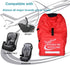 Hewjog Car Seat Travel Bag for Airplane, Carseat Cover for Air Travel for Infant Carriers Booster Convertible, Red