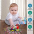 Music Train Toy with LED Light - Colorful Moving Transparent Gears for Kids, Tummy Time Crawling Baby Toys