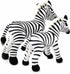 Ice King Bear Mom and Baby Stuffed Animals Set, Zoo Wild Animals (Zebra)