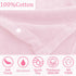 100% 0-24Months VOOVA & MOVAS Pink Toddler Hooded Towel with Bear Ear | Cotton, Ultra-Soft & Absorbent Baby Bath Robe |