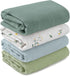 GLLQUEN BABY Muslin Swaddle Blankets for Girls Boy, 4-Pack Baby Blankets for