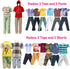 Babeilei 13 11.5 Inch 5 5 2 Swimming Pieces Doll Clothes and Accories for Boy Doll Outfit, Random Tops, Pants, Pairs