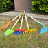 5PCS 27.6 Inch 3 Kids Garden Tools, Outdoor Toys, Shovel for Digging Sand, Kid-Sized Rake, Long Gardening Tools