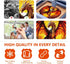Fiery Dragon Wooden Puzzles for Adults, Unique Shaped Jigsaw Puzzles, 290 Pieces 13.6 x 13.2in, Large Gift