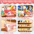 3+ Upgraded Toddler Sand Water Table Toy with Electric Water Pump, Kids Sand Water with Faucet/Play Food