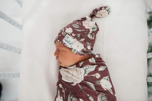 Copper Pearl 'Scarlet' Large Premium Knit Baby Swaddle Blanket