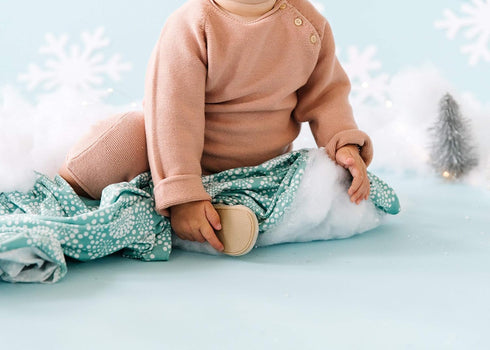 Jane Design Large Premium Knit Baby Swaddle Blanket by Copper Pearl