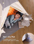 besrey Teepee Tent for Kids with Light & Mat, Toddler Tents Indoor Play Tent Playhouse, Toddler Tipi Cotton, tee Pee