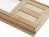 AUEAR 1:12 Dollhouse Miniature Furniture Unpainted Wooden Doors for DIY Scene Craft (2 Panel Style A)