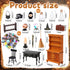 54 1:12 30 Rileryan Pcs Scale Magic Witchy House Kit Halloween Miniatures Furnitures Accessories Mini Wooden Bookshelf