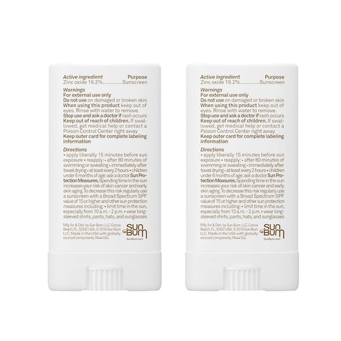 50 0.45 (Pack 2) Baby Bum Mineral Sunscreen Face Stick - SPF - UVA,UVB Face and Body Protection - Fragrance Free Safe