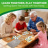 112 4+ 14 BenBen Family Spelling Games with Flash Cards & Wooden Letter Tiles, CVC Sight Word Building Phonics Game