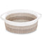 ABenkle Small Basket with Handles - Decorative Durable Rope Woven Storage Bin, Easter Baby Gift Basket