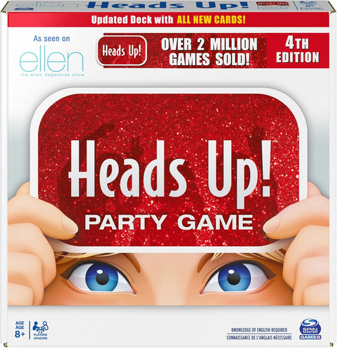 Head’s Up Party Game 4th Edition, Word Guessing Game for Kids and Families Ages 8+