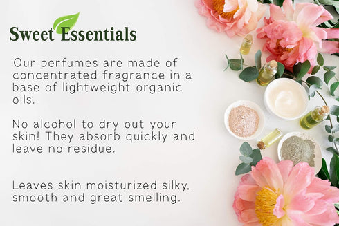 Sweet Essentials 2oz Bubble Baby | Fragrance/Perfume Oil | Made with Organic Oils | Spray on Perfume Oil - Alcohol