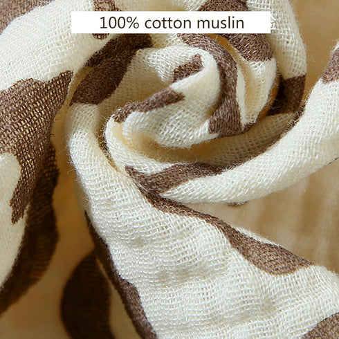 Lovey Blanket for Boys and Girls, Organic Cotton Muslin Security Blanket for Babies, Soft Breathable Lovie