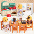 Dollhouse Furniture Set for Kids, Miniature Doll House Accessories for Boys Girls & Toddlers Age 3+