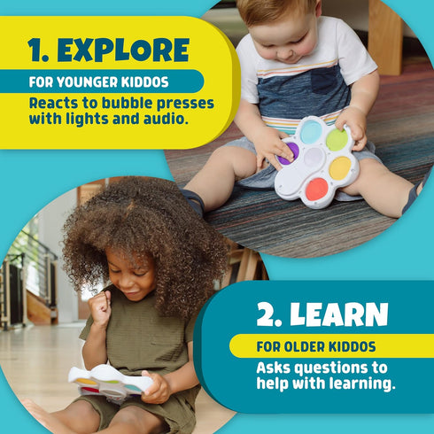 Chuckle & Roar - Pop It! and Learn Educational Toy, Electronic Popping Toy for Ages 6 Months to 2 Years