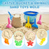 3-10, 3 Pack Dreamon Beach Toys for Kids Collapsible Sand Castle Toys for Beach Include Foldable Buckets, Shovels Molds