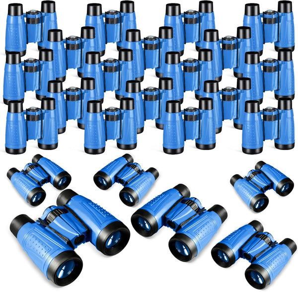 Libima 24 Pcs Binoculars for Kids, Compact Educational Binoculars with Neck String for Boys Girls