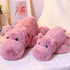17.7" 2.2lbs, Weighted Stuffed Animals Soft Pink Hippo Stuffed Animal, Small Cuddly Weighted Hippo Plush for Comfort