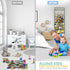 Honeyera Storage for Stuffed Animals, Over Door Organizer for Baby Accessories and Toy Plush Storage (Gray)
