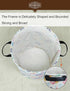 HUNRUNG Collapsible Fabric Storage Basket, Waterproof Laundry Hamper with Handles, Round Storage Bin for Clothes Toys