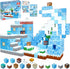 Magnetic Blocks - 100PCS Build Frozen Castle Magnet World, Magnetic Toys for Montessori Toddler Christmas Birthday Gifts