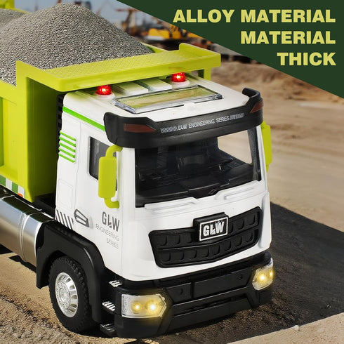 Voicinlili Boys-1:40 3 4 5 6 7 8 Dump Truck Toy for Simulation Model, Educational Construction Toys with Realistic