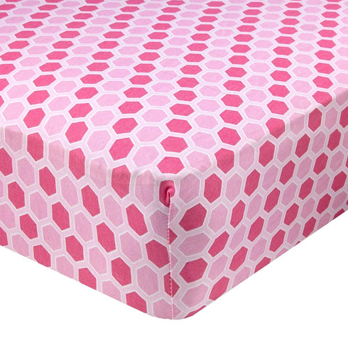 Abstract Super Soft Fitted Crib Sheets 100% Jersey Cotton for Boys and Girls