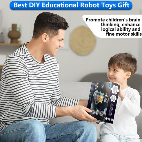 13-in-1 Solar Robot Toys for Ages 8-12, STEM Science Kits for Kids, Building Experiments Robotics Kit (Gray)