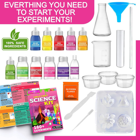 5-7 8-12 Set, Jim&Gloria Science Kits for Kids Age Year Old Birthday Gifts for Girls, Craft Supplies, Learning