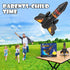 Ovaasy 200 8-12 Rocket Launcher for Kids, ft Self Launching Motorized Rocket Toy with LED and Safety Parachute Land