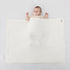 Knitted Baby Blanket for Boys & Girls, 100% Cotton Receiving Swaddle Crib Stroller Blanket for Shower Gift Registry for Newborns, Infants, Toddlers40 x31(White) by Pinuotu