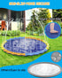 120" 10FT 1mm Summer 3+ Instraella Splash Pad for Dog and Kids, Large Non-Slip Sprinkler Mat Thickened and Foldable