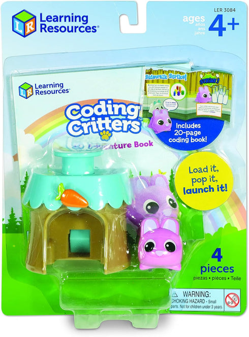 Learning Resources Coding Critters Go Pets Dash the Bunny, Interactive STEM Coding Toy, Ages 4+