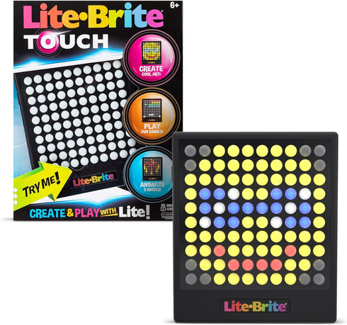 Lite-Brite Touch - Light Up Portable STEM Sensory Learning Toy, Creative Art Toy for Ages 6+, Unisex