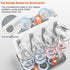 Countertop Baby Bottle Drying Rack, Vertical Bottle Rack Dryer Space Saving Bottle Drying Rack Organizer with Brush