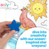 Set 6, Ooly Stars of the Sea Star Shaped Chunky Crayons for Toddlers and Little Hands of Non-Toxic Star Shaped Easy