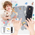 Toddler Remote Control Toy with Elephant Silicone Cover - Educational Musical Baby Toy with Lights and Sounds