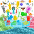 3 4 5 6 7 8 Dino & Ocean Sensory bin, Dino & Ocean Sensory Toys with Play Sand for Toddlers Boys and Girls,Kids Toys