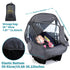 Car Seat Rain Cover, Compatible with Doona Infant Car Seat Stroller, Universal Rain Cover with Window for Waterproof