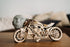 Wood Trick Motorcycle with Rubber Band Motor - Mechanical Model Kits for Adults and Kids, 10x4-3D Wooden Puzzles